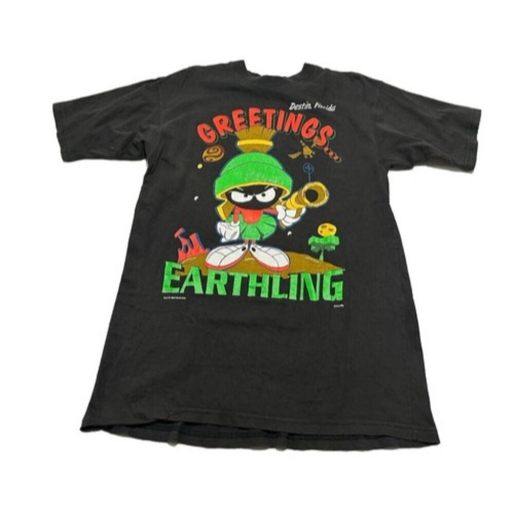 Vintage 1993 Sherrys Best Looney Tunes Marvin The Martian Florida Shirt Large